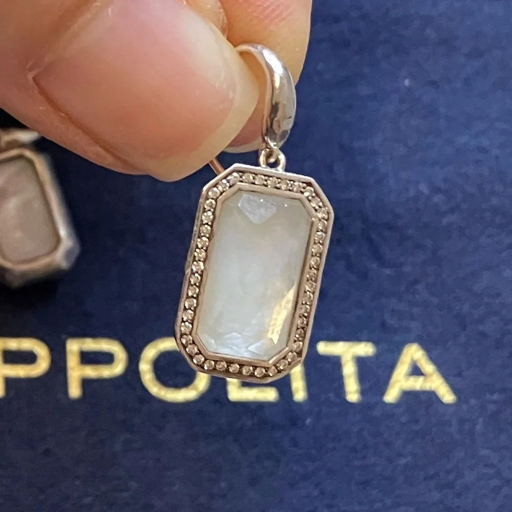 IPPOLITA Diamond/Mother-of-Pearl and Sterling Silver Earrings - Picture 4 of 7
